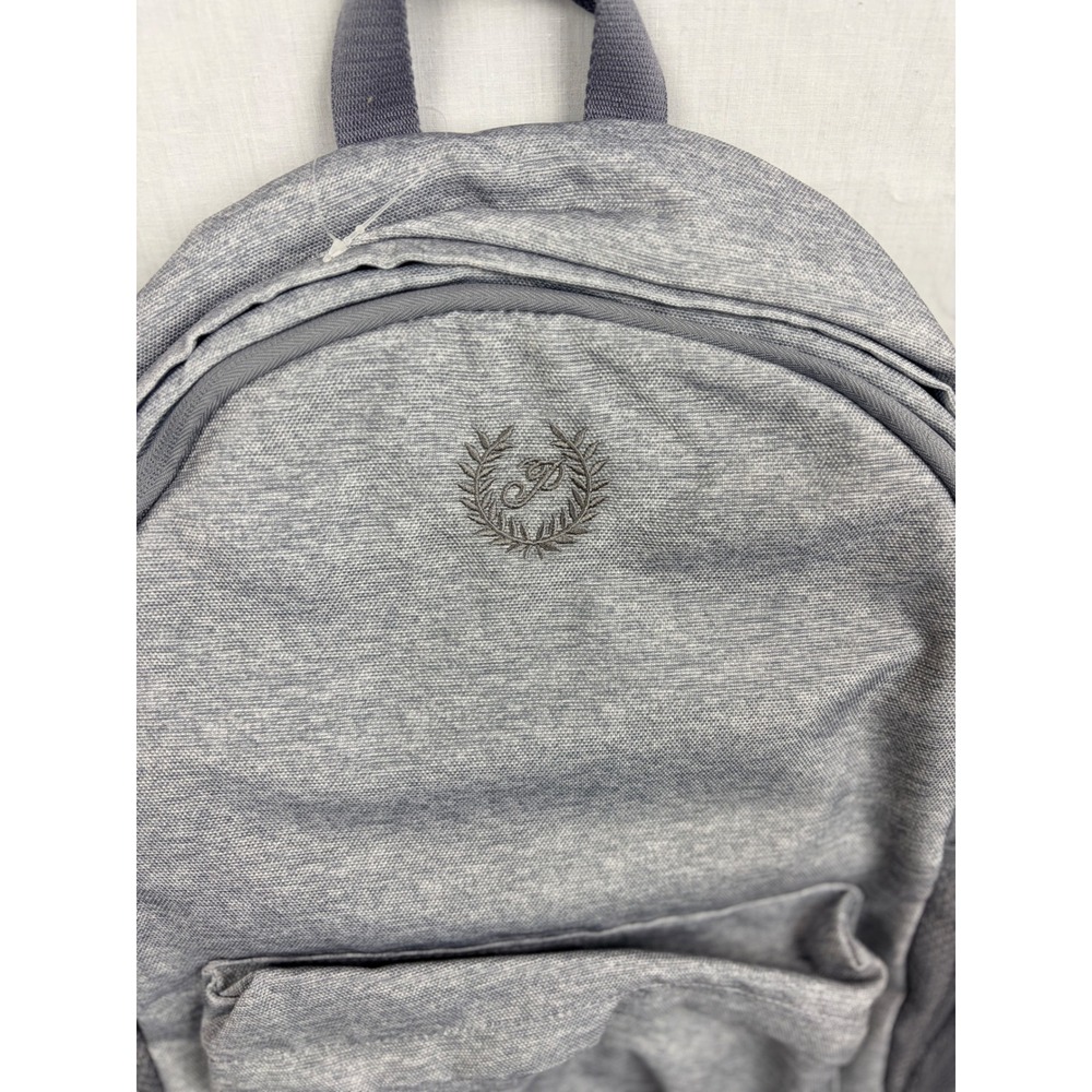 Victorias Secret PINK Heather Grey Collegiate Backpack School Travel Bag Crest - Picture 3 of 8